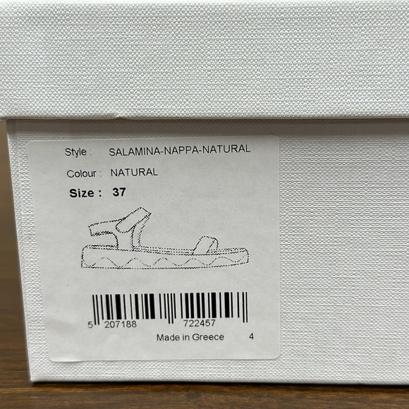 Ancient Greek Salamina Sandals in Nappa - Picture 4 of 15